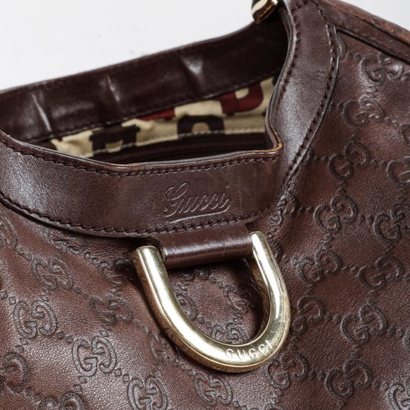 Gucci Guccissima Brown D-Ring Hobo - Picture 7 of 11